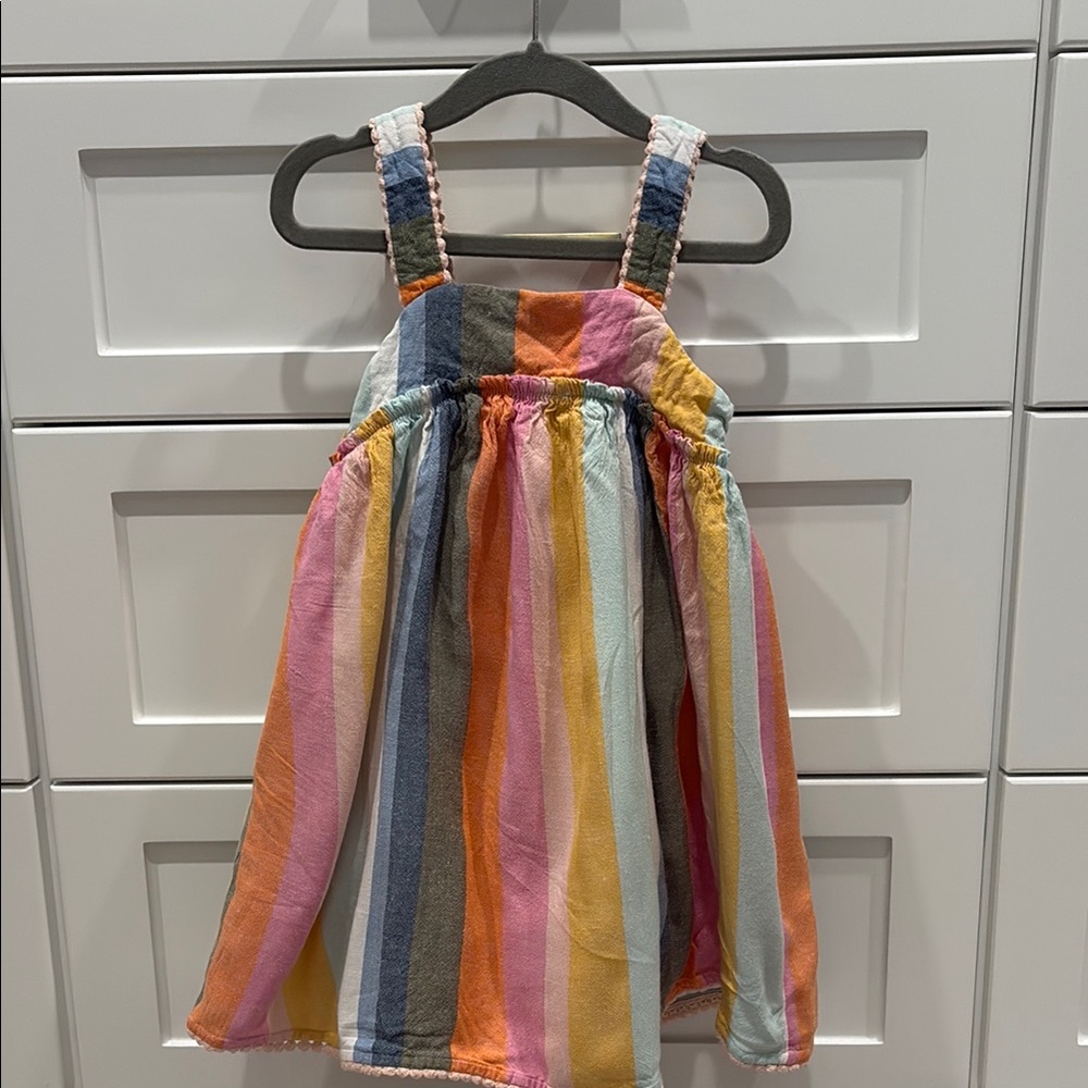 Tahari Multicolor Striped Kids Casual Dress